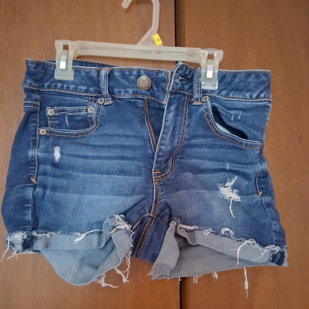 Denim Distressed Women Shorts